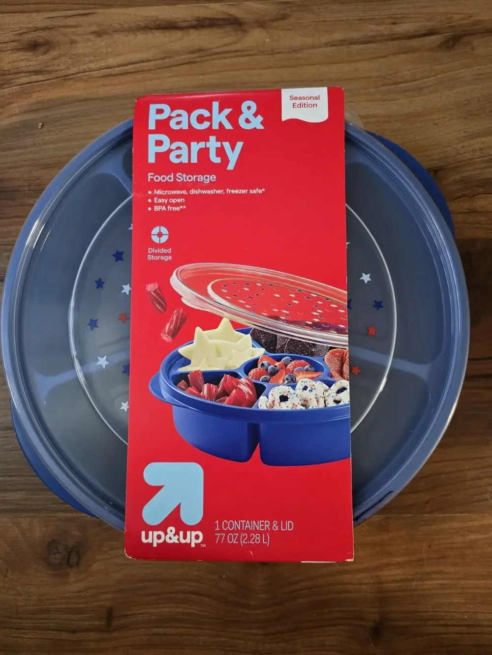 Up & Up Pack & Party Food Storage Seasonal Edition Divided Snack Tray S33